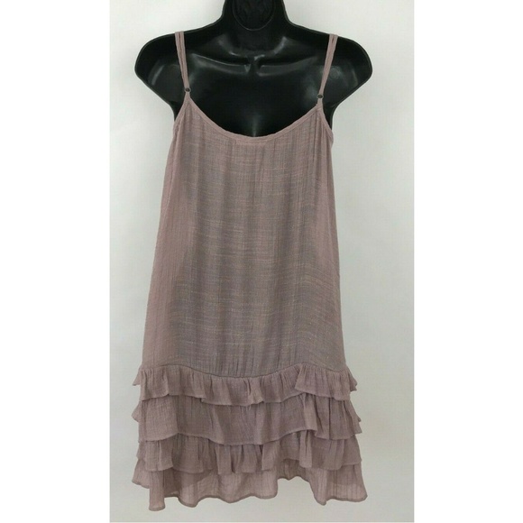 Easel Lilac Purple Spaghetti Strap Crinkle Dress S - Picture 6 of 6